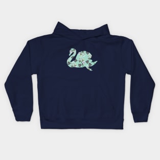 Swan flower Kids Hoodie